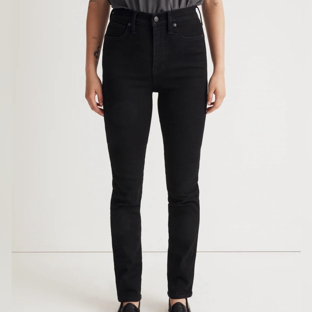 Madewell Stovepipe Black Jeans